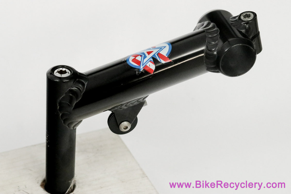 American Bicycle Manufacturing Roller Stem: 1" Quill - 130mm x 25.4mm - Black Ano (Near Mint+)