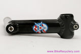 American Bicycle Manufacturing Roller Stem: 1" Quill - 130mm x 25.4mm - Black Ano (Near Mint+)
