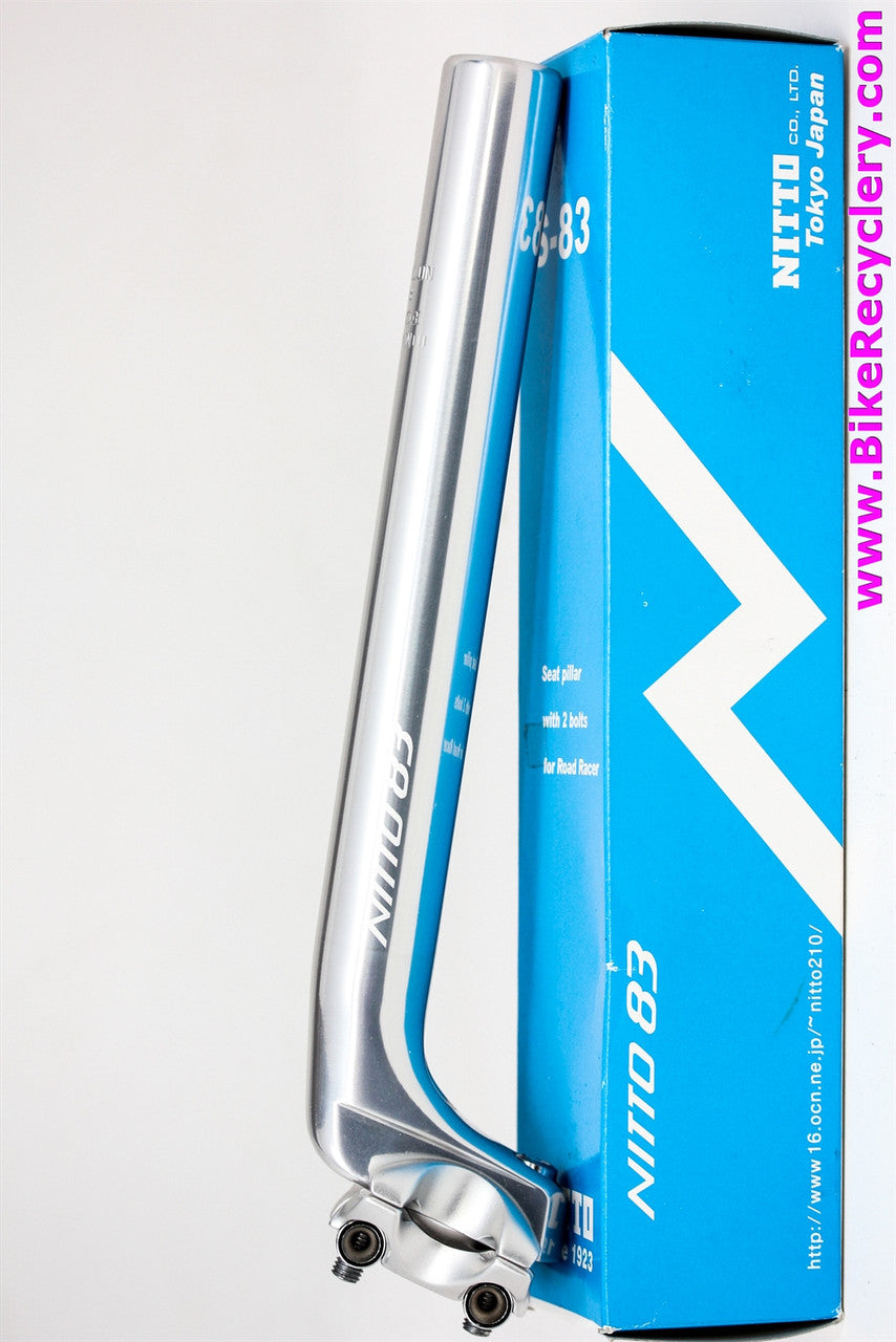 Nitto S83 Frog Two Bolt Seatpost: 27.2mm x 250mm - Silver (NEW)