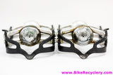 Campagnolo Record SL Superleggeri Strada Pedals: 1037/a - Black Cages (EXC)