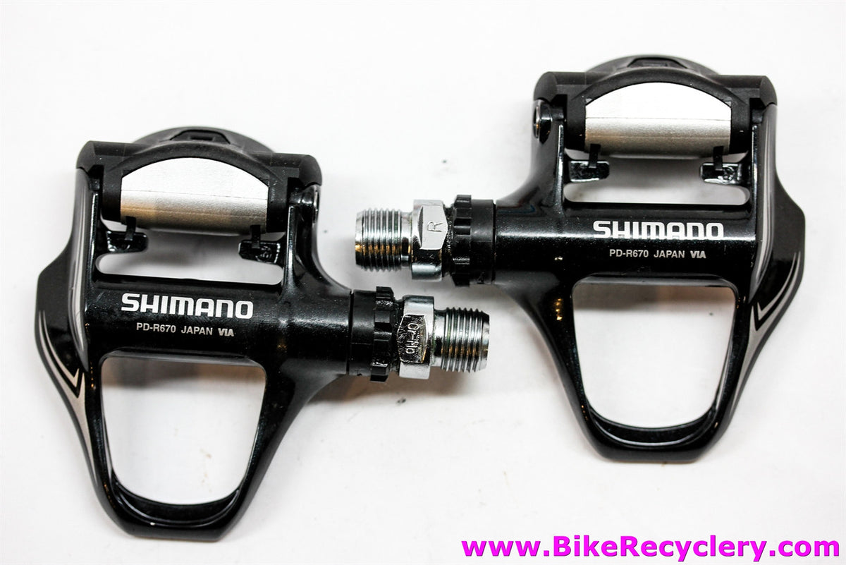 NIB/NOS Shimano Ultegra PD-R670 SPD-SL Road Pedals: Black - No Cleats