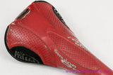 Selle Italia Flite Titanium Genuine Gel:  Red Perforated Leather + Kevlar - 2000