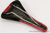 Selle Italia Flite Titanium Genuine Gel:  Red Perforated Leather + Kevlar - 2000
