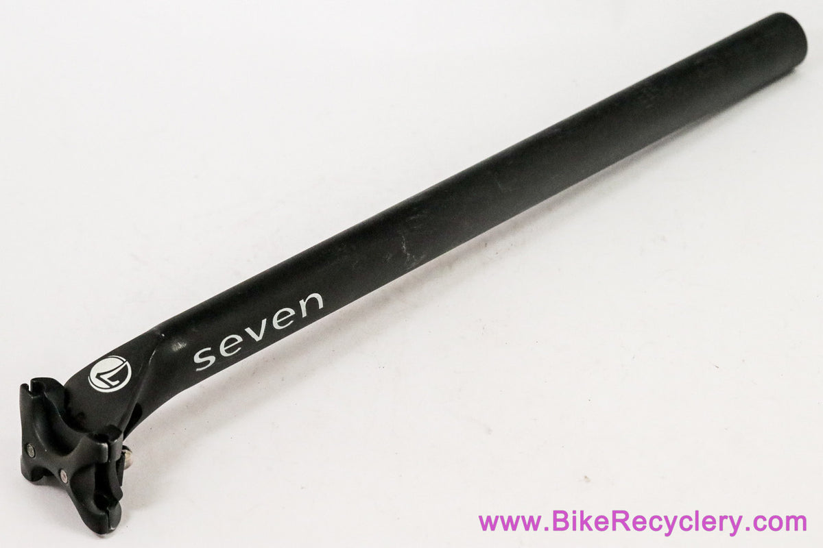 Seven Cycles Alloy Seatpost: 27.2mm x 400mm - Black - 2-Bolt (EXC)
