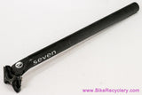 Seven Cycles Alloy Seatpost: 27.2mm x 400mm - Black - 2-Bolt (EXC)