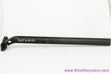 Seven Cycles Alloy Seatpost: 27.2mm x 400mm - Black - 2-Bolt (EXC)