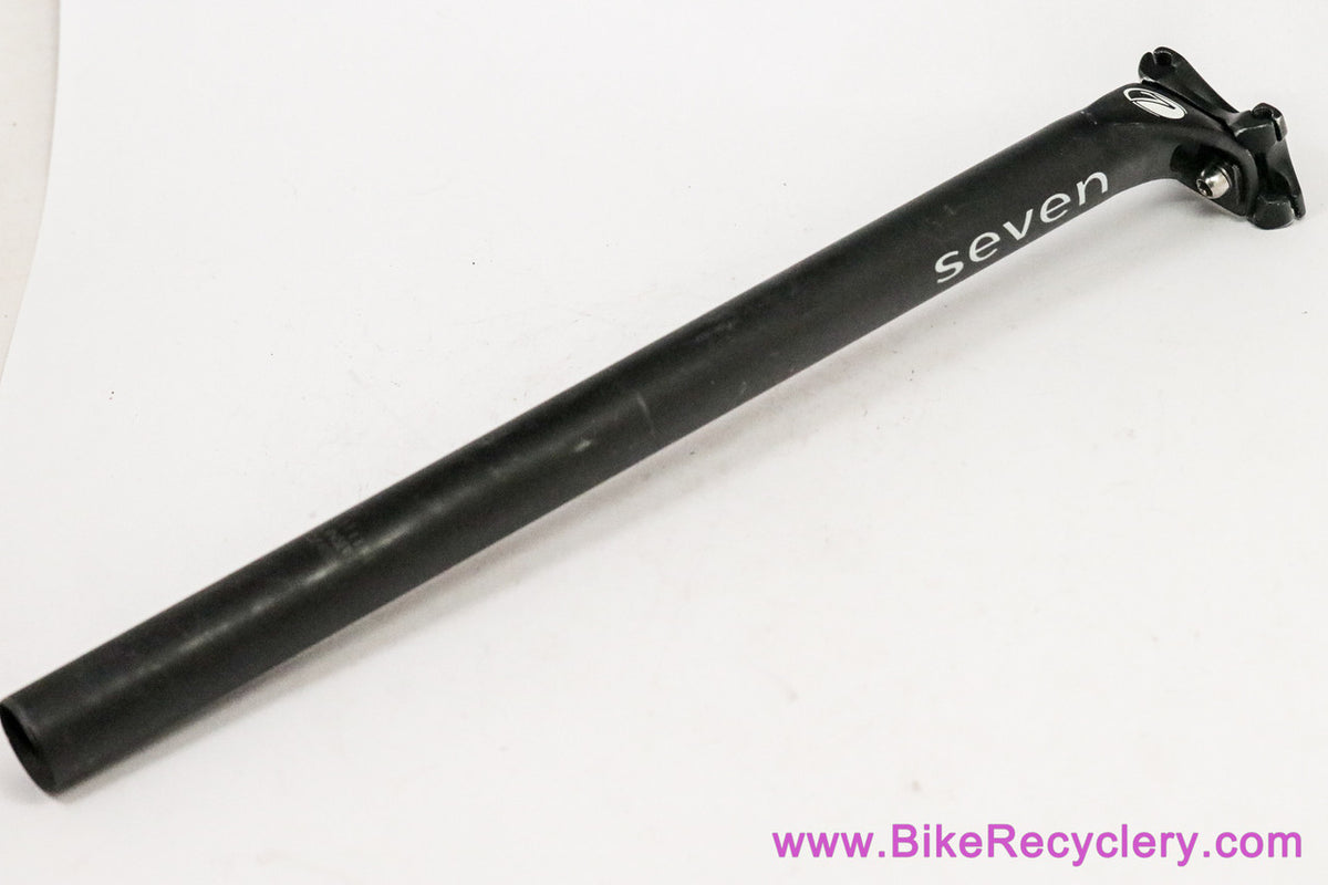 Seven Cycles Alloy Seatpost: 27.2mm x 400mm - Black - 2-Bolt (EXC)