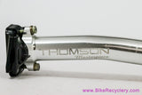 Thompson Masterpiece Setback Seatpost: 27.2mm x 330mm - Silver/Black (EXC)