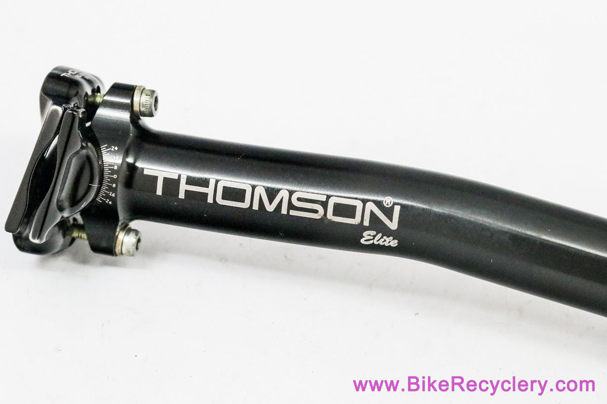 Thomson Elite Setback Seatpost: 27.2mm x 410mm - Black (Barely Used Near Mint+)