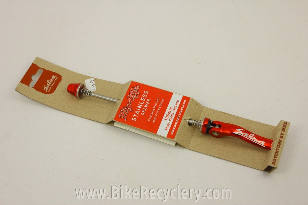Salsa Flip Offs Rear Skewer: Red, NEW