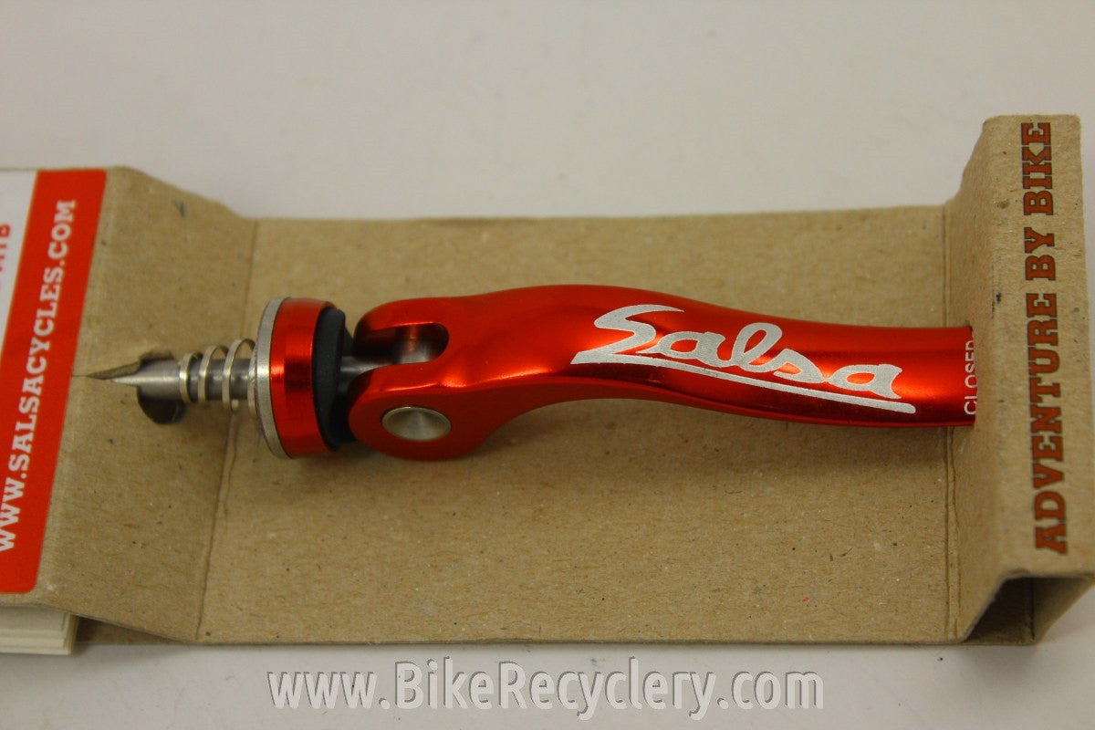 Salsa Flip Offs Rear Skewer: Red, NEW