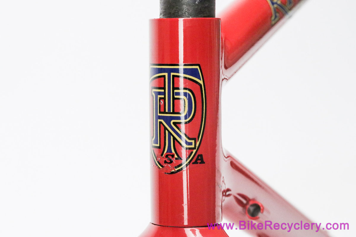 1987 Ritchey Super Comp Frameset & Fillet Bullmoose Bars: 19" - #9C51 - Unrestored - Rollercam F/R - Red
