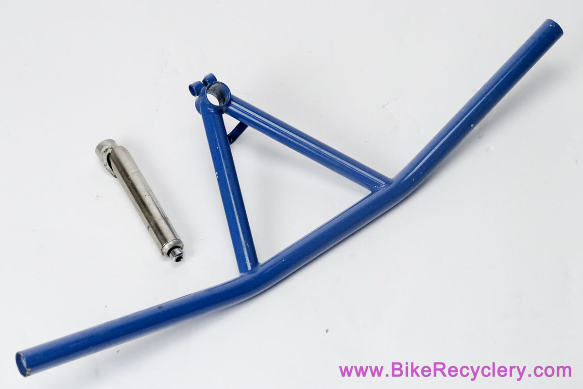 Fisher MountainBikes Bullmoose Handlebars: Clamp On / Stud - Alloy - 1980's - Blue