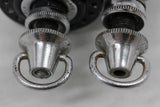 Shimano Dura Ace HS-731 / HS-831 Hubset: 36H x 120mm - Low Flange - 1st Gen Black 1970's  - QR Skewers (Near Mint)