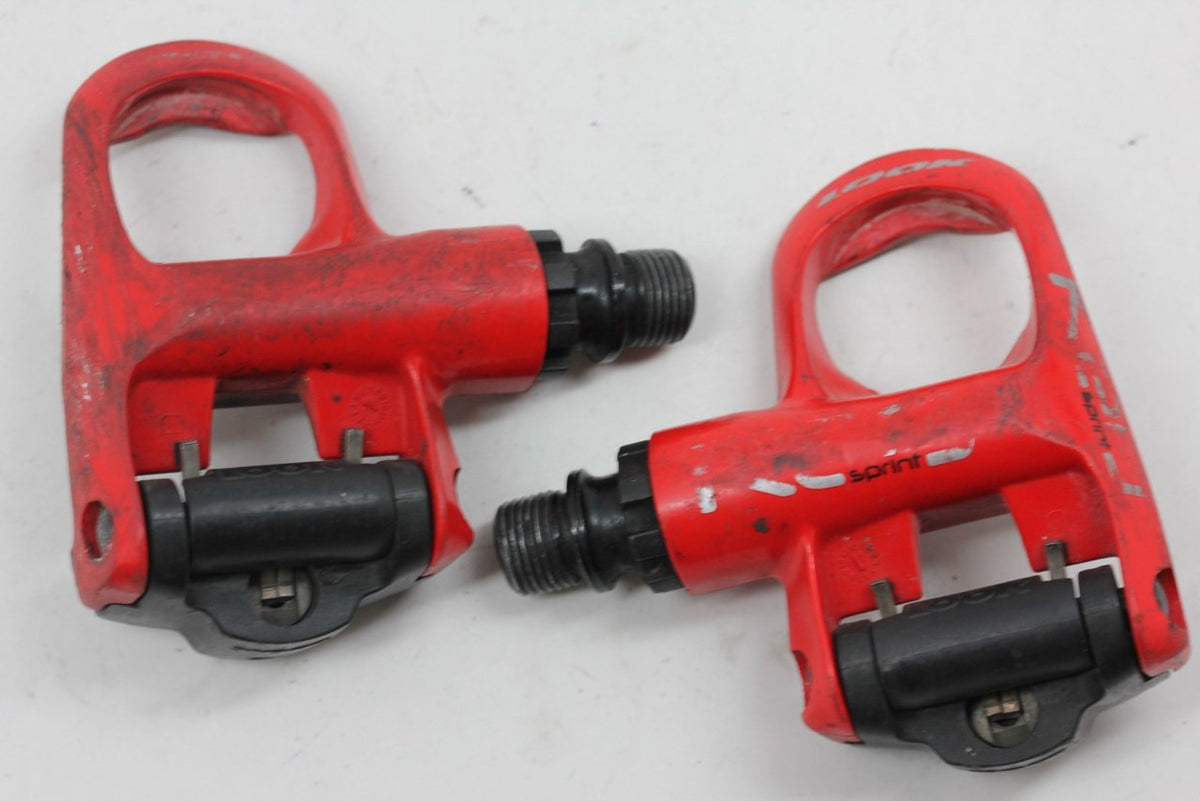 Look Keo Sprint Clipless Pedals: Red (perfect bearings)