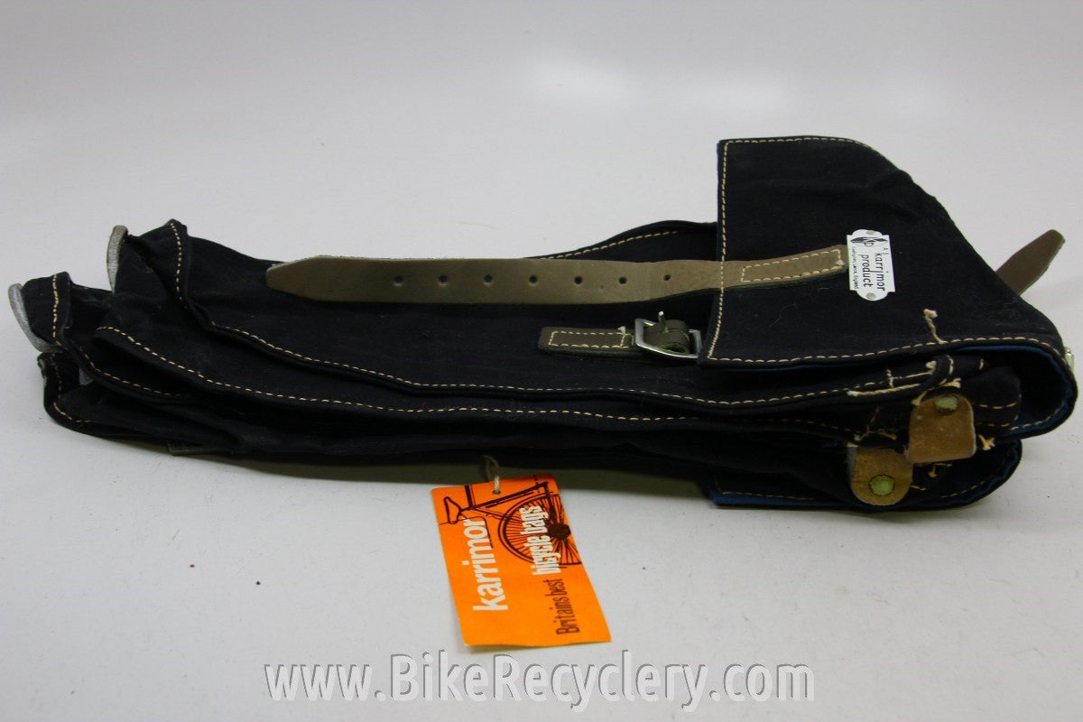 NOS Karrimor Pannier Bags: Black Canvas