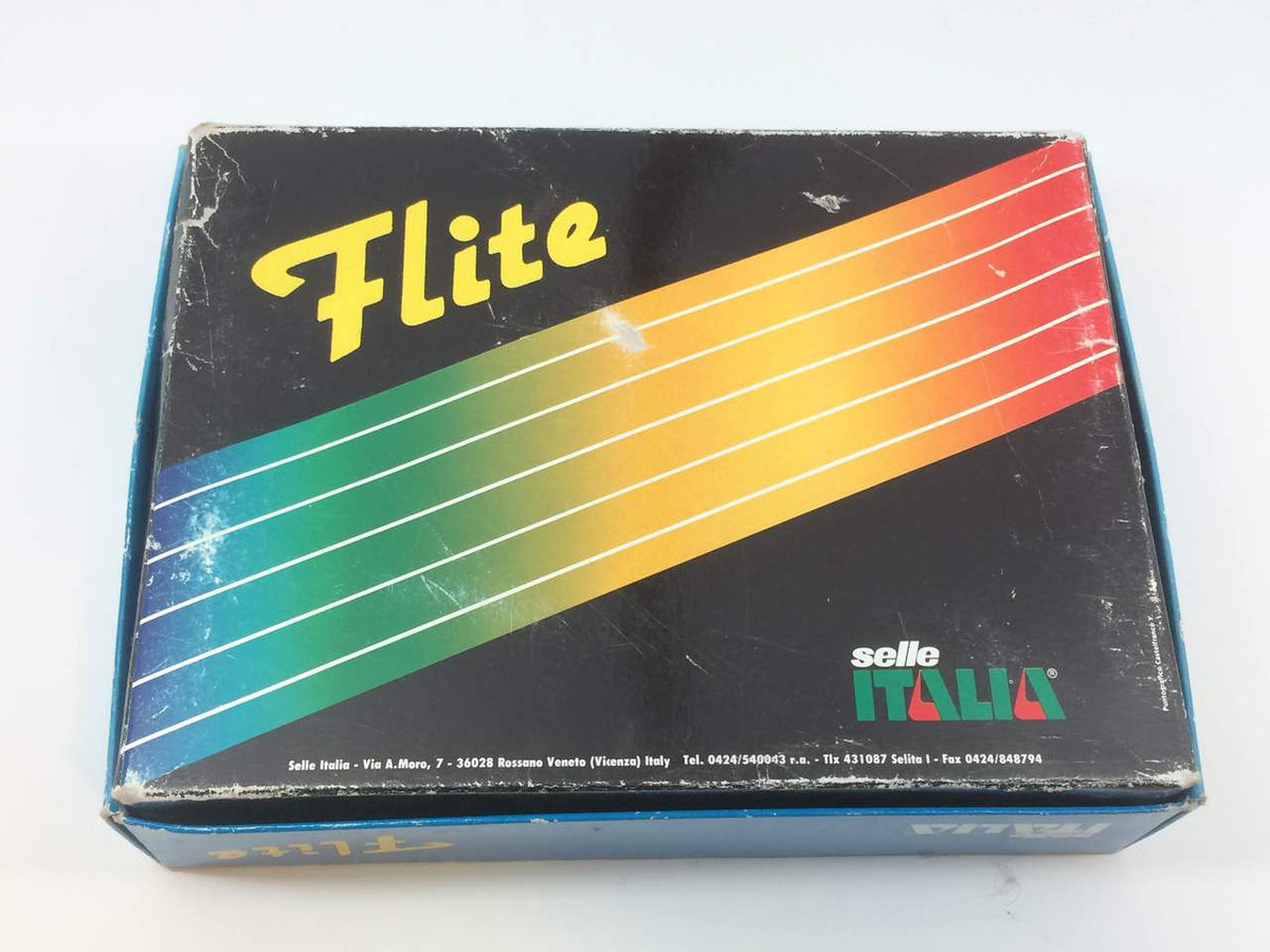 NIB/NOS 1991 Selle Italia Flite Ti Saddle: 2nd Year Model! 1st Gen, Black Leather RARE