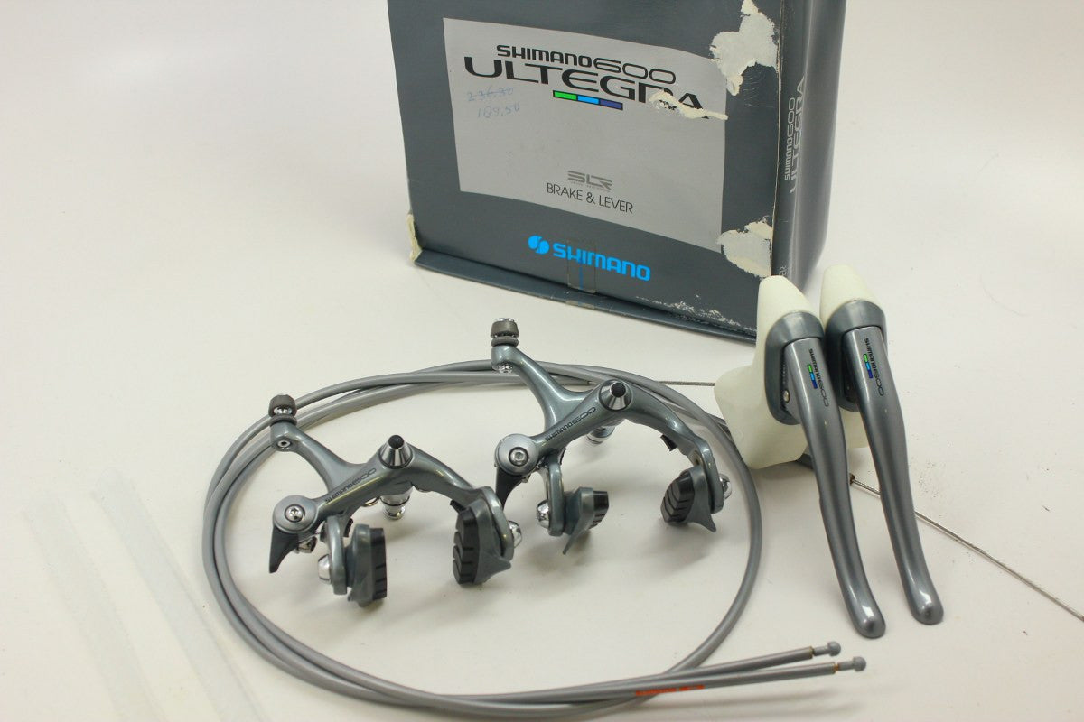 NIB/NOS Shimano 600/Ultegra Brakeset & Levers: BR-6401 Tri Color