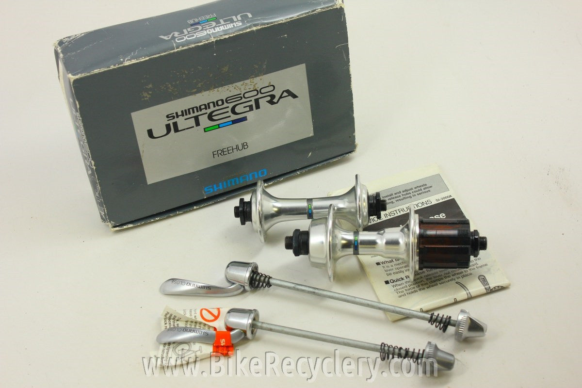 NIB/NOS Shimano 600/Ultegra Hubset: FH-6401 HB-6400, 32H, 126mm, 8/9/10 Speed