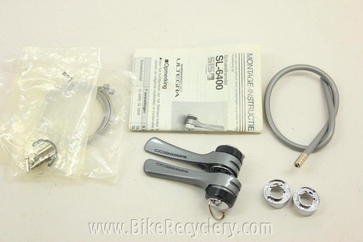 Shimano 600/Ultegra Tri-Color Downtube Shifters: 6/7 Speed Indexed, SL-6400
