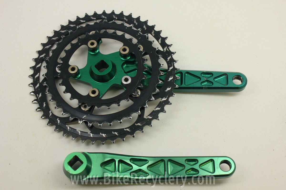 Ultimate Machine Co Crankset: Green 175mm 110/74mm Black Specialized Rings