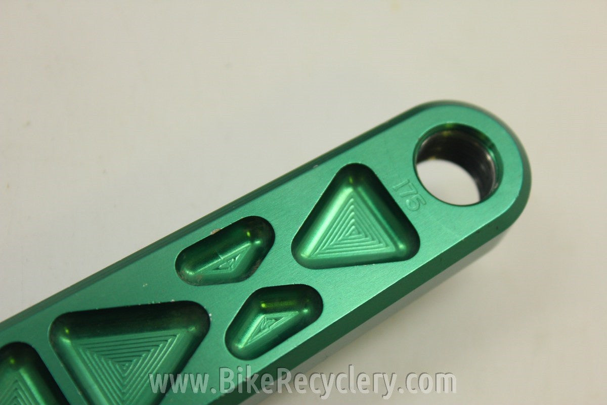 Ultimate Machine Co Crankset: Green 175mm 110/74mm Black Specialized Rings