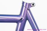 Skip Hujsak Time Trial Frameset + 24" Wheels: 55cm x 57cm - Columbus Max - Winners 2000 / Sun Mistral - Purple Pearlescent