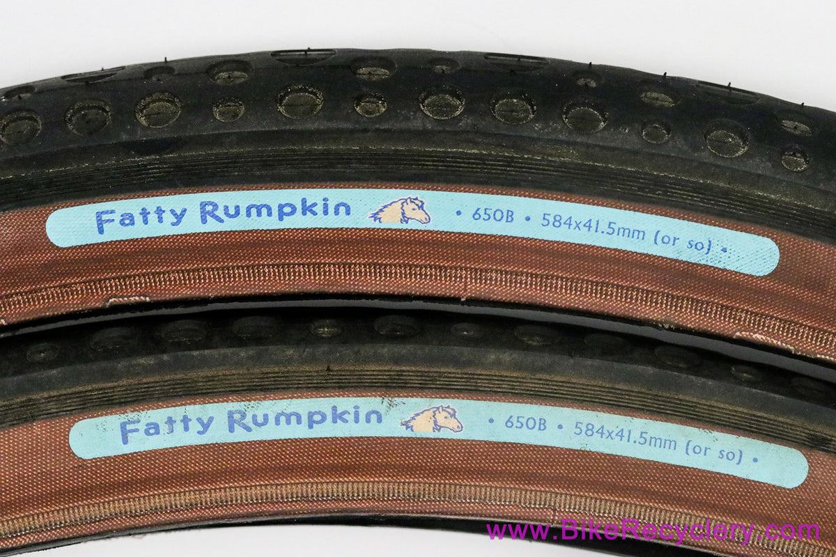 Rivendell Panaracer Fatty Rumpkin 650b x 41 Tires: Blue - Kevlar (Pair, Near Mint Low Miles)