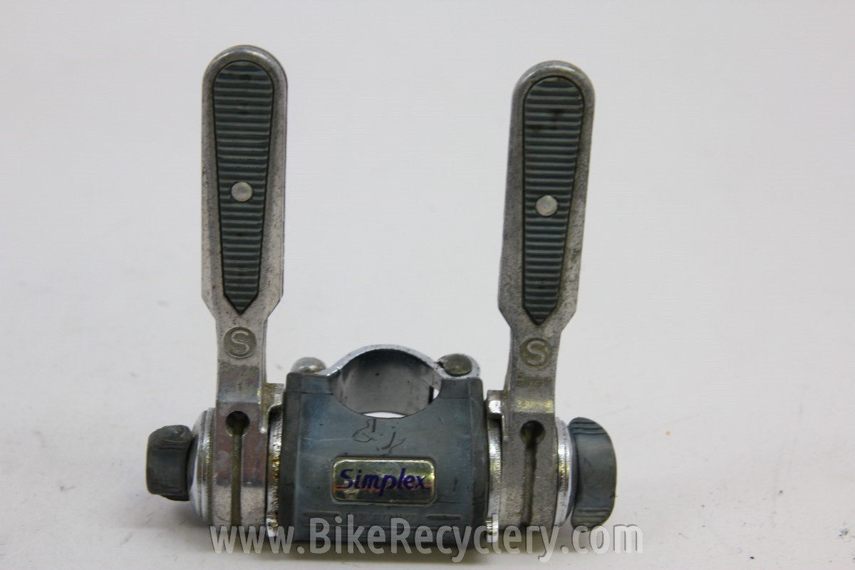 Simplex Mini Group: Clamp on Downtube Shifters, Front Derailleur, Push Rod Front Derailleur