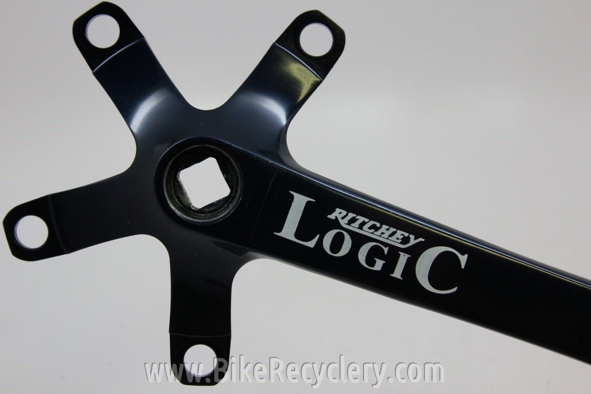 Ritchey Logic Crank Arms: Rare BLACK, 175mm, 110/74mm