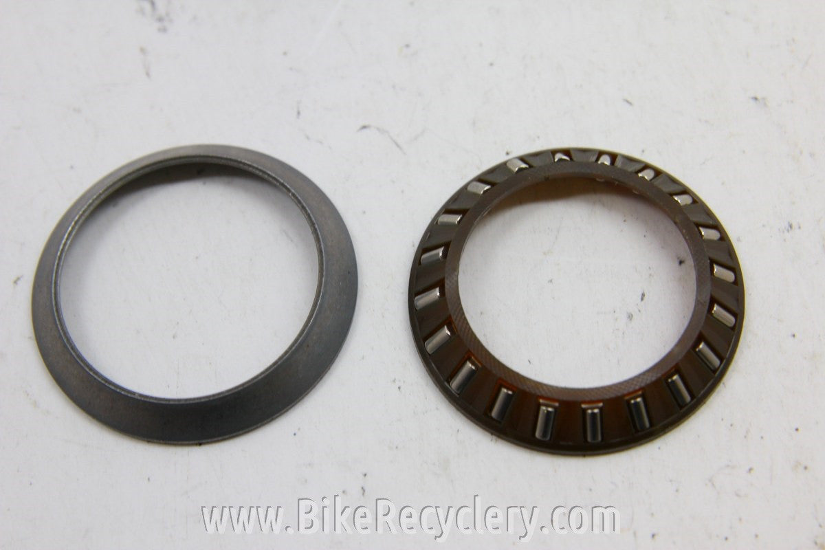NOS Stronglight A9 Headset: Needle Bearing, Alloy, 1980's Black English Threads