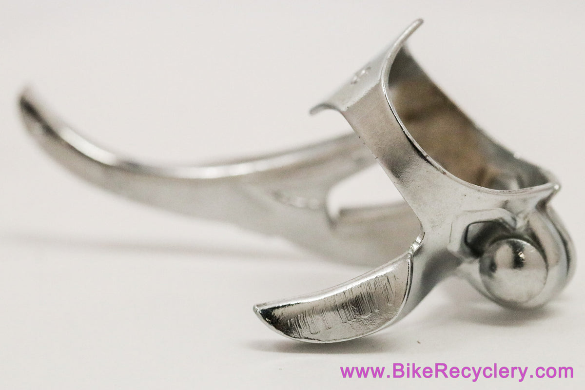 NOS Zeus Ref 14 Downtube Twin Cable Guide: Campagnolo 626/A Clone - Clamp On - Chrome