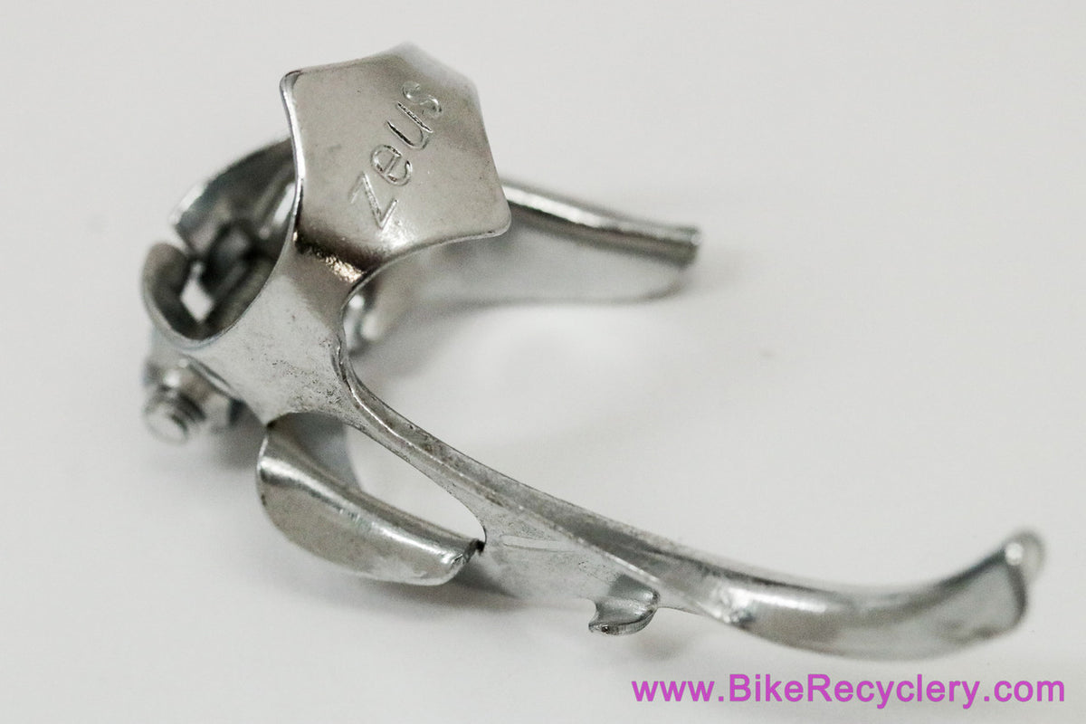 NOS Zeus Ref 14 Downtube Twin Cable Guide: Campagnolo 626/A Clone - Clamp On - Chrome