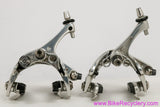 Campagnolo Record Titanium Dual Pivot Brakeset: BR02-RED - Silver - 10s (Near Mint+ Low Miles)