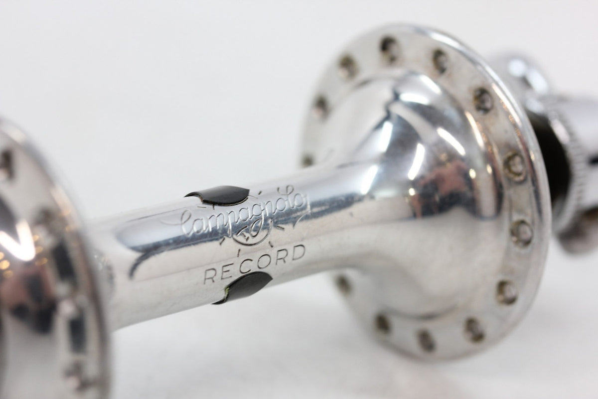 Campagnolo #1034 Nuovo/Super Record Front Hub: Low Flange - 28H - QR Skewer (Take-Off)