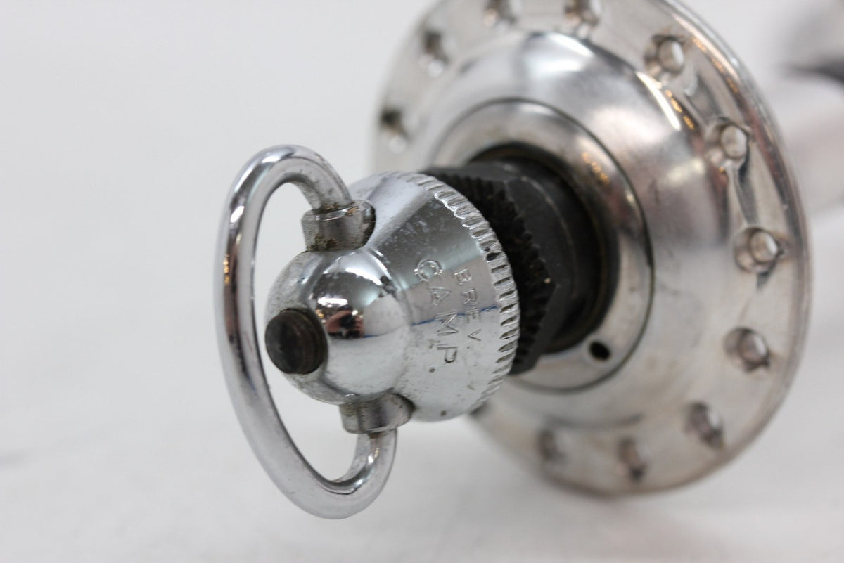 Campagnolo #1034 Nuovo/Super Record Front Hub: Low Flange - 28H - QR Skewer (Take-Off)
