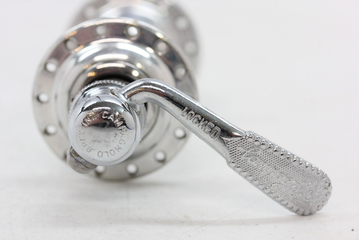 Campagnolo #1034 Nuovo/Super Record Front Hub: Low Flange - 28H - QR Skewer (Take-Off)