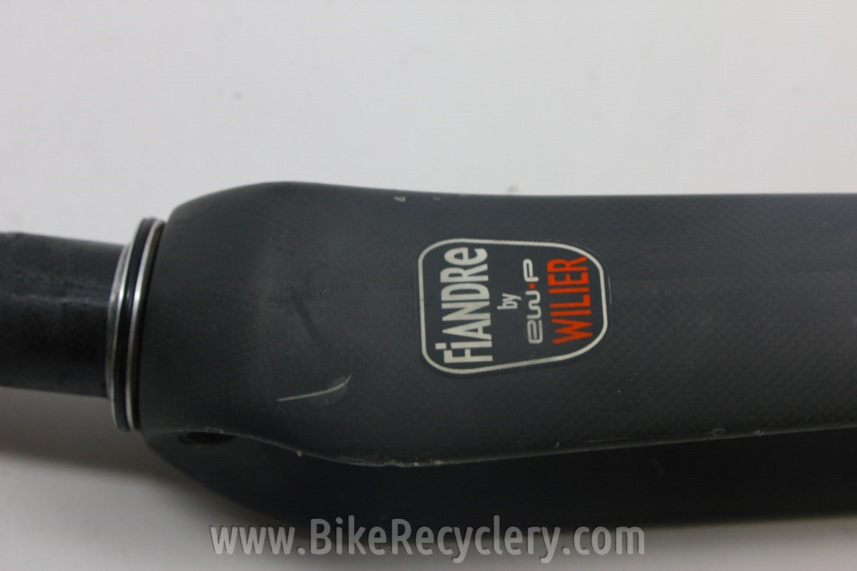 Wilier Fiandre Aero Carbon Fork: 1 1/8" Threadless,  700c, Flat Black