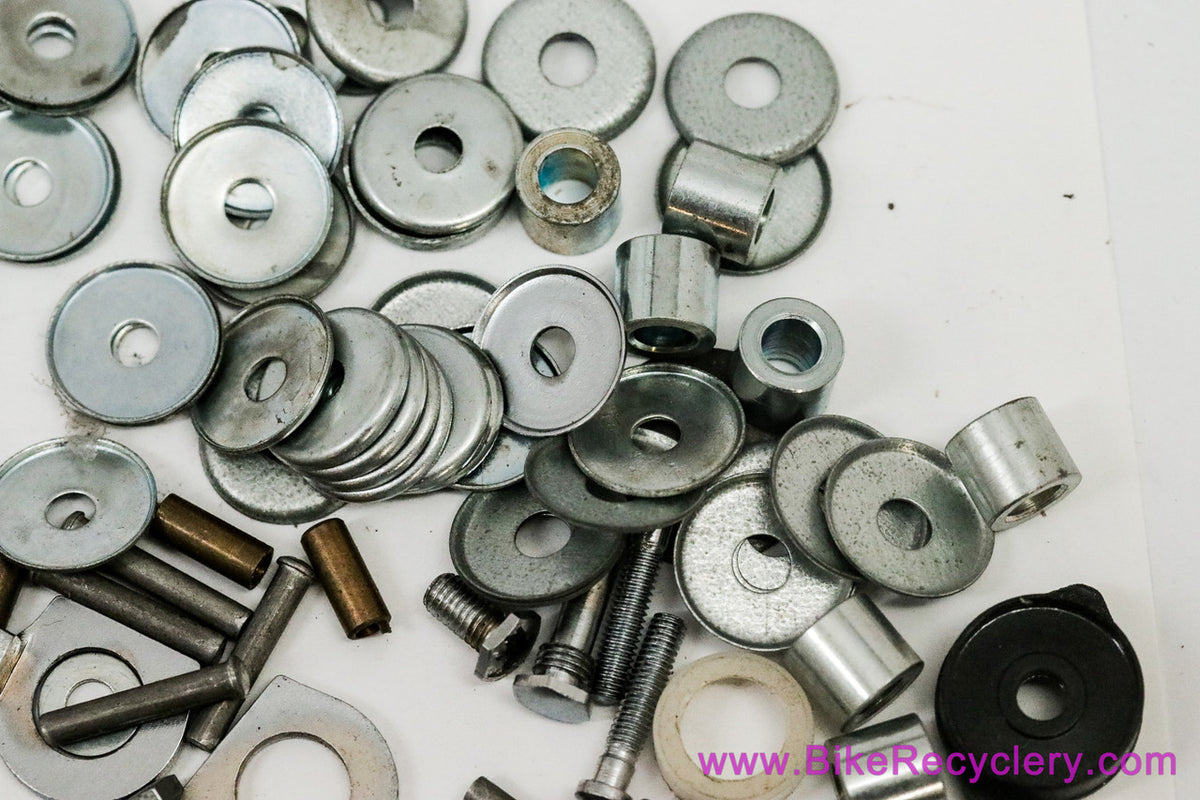 Zeus Rear Derailleur Spare Parts LOT: Springs Knuckles Bolts Cages Jockey etc (Mostly NOS)