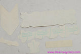 NOS OLMO Decal Set: Original 1980's - 6pc - Yellow / Red