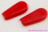 NOS Zeus Downtube Shifter Lever Covers: Red (Pair)