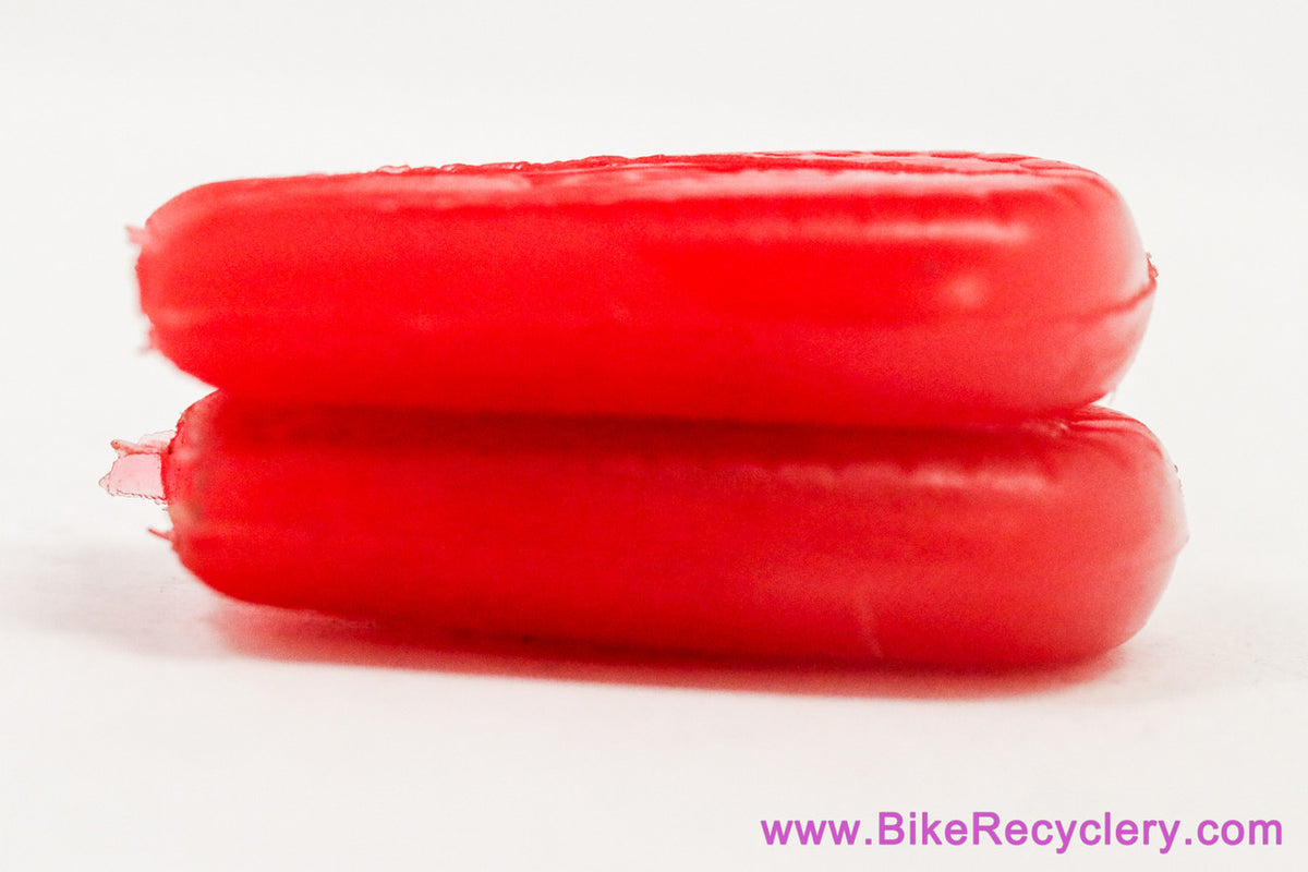 NOS Zeus Downtube Shifter Lever Covers: Red (Pair)