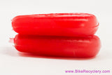 NOS Zeus Downtube Shifter Lever Covers: Red (Pair)