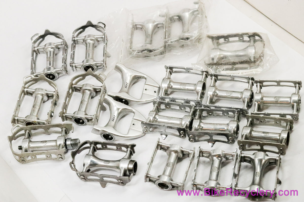 Zeus Pedal Parts Lot: Cages & Body - Road / Track - Criterium - Supercronos - Gran Sport (NOS & Used)