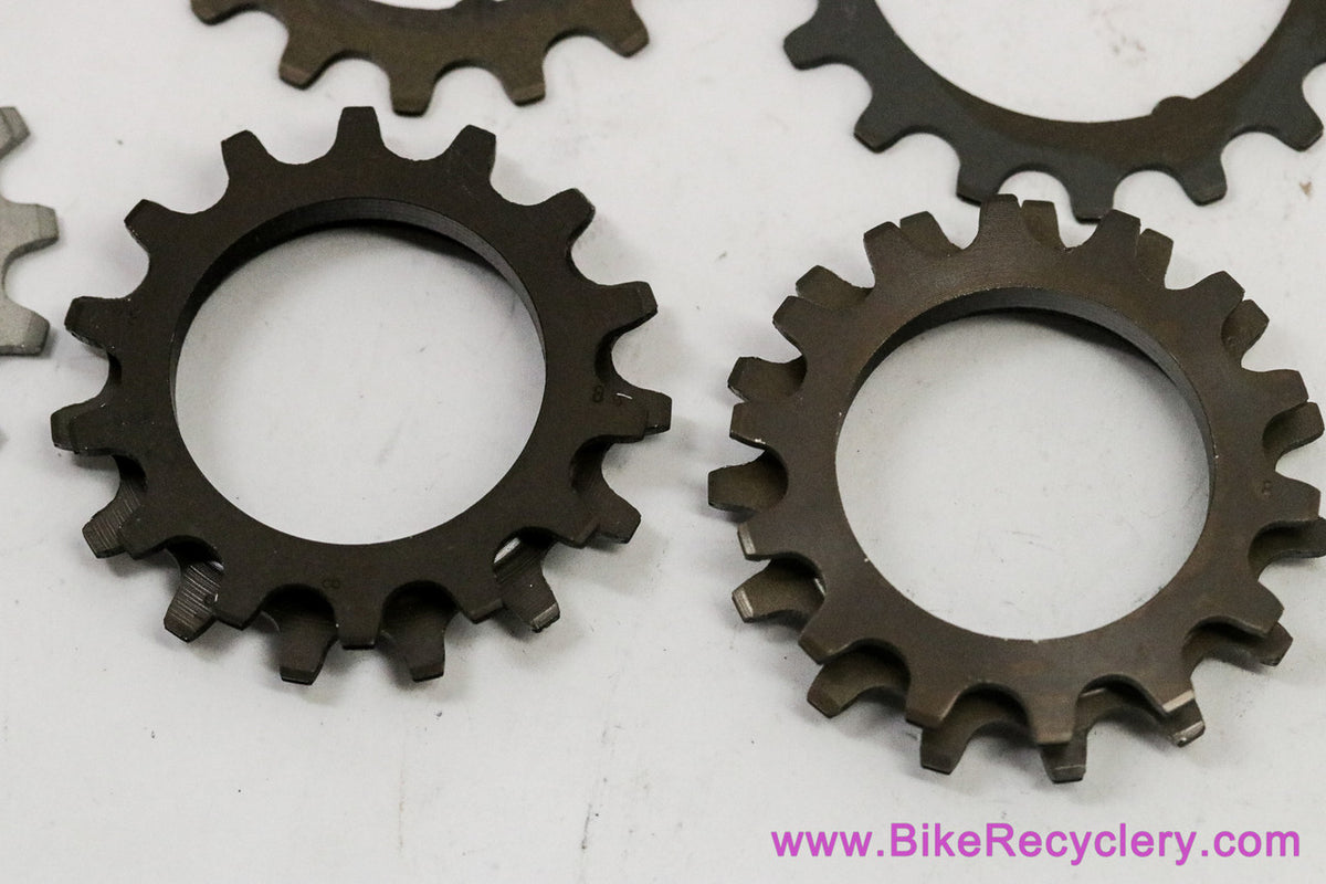 NOS Zeus 2000/Criterium + Maillard 700 Alloy Cog LOT: 18pc - 1st/2nd Position & Larger Cogs - 14t up to 19t
