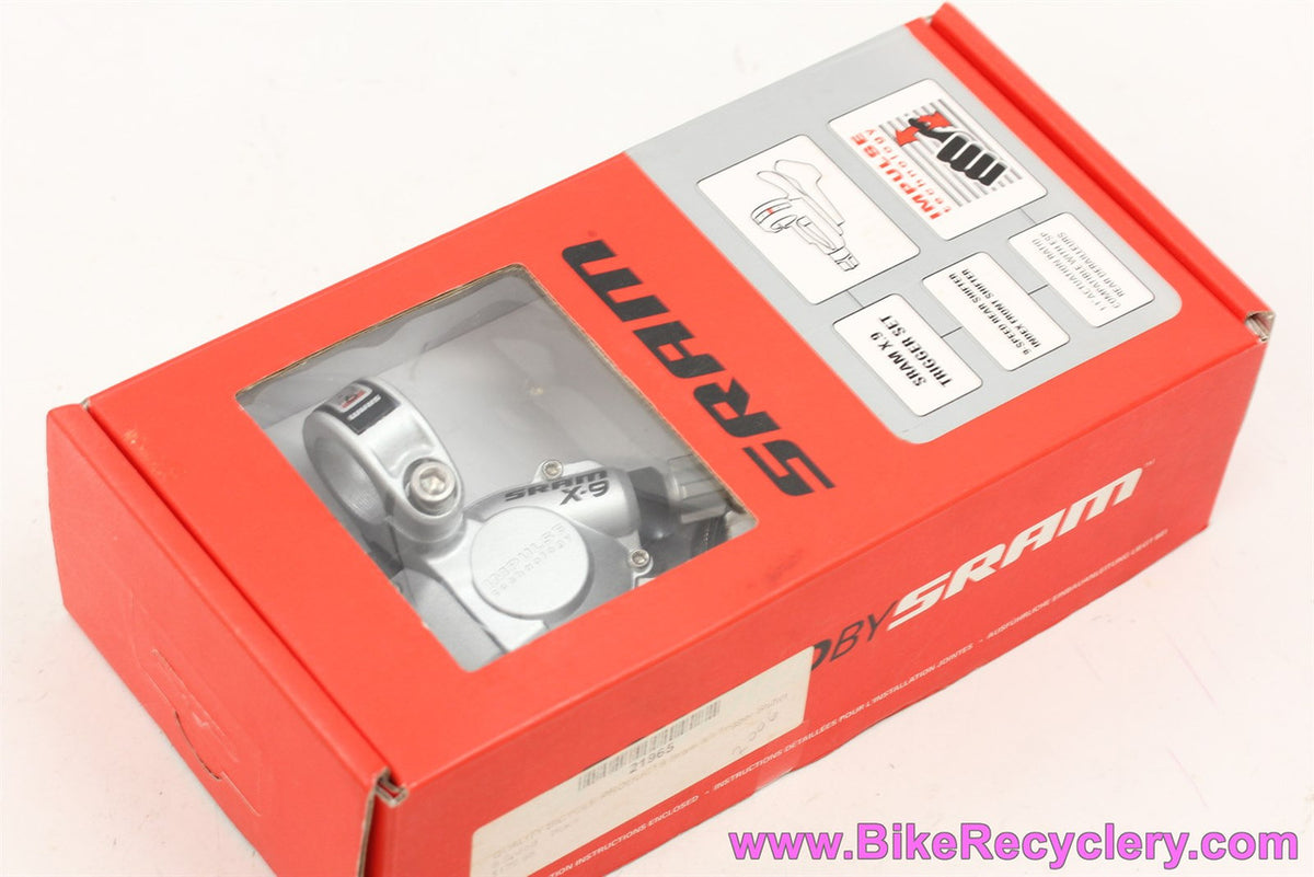 SRAM X9 Trigger Shifters: 9 Speed - Silver (Pair, NEW)