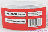 SRAM PG-990 9 Speed Cassette: 11-34t - Red Carrier (NEW)