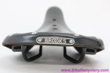 Brooks B17s Leather Saddle: Broken In Sitbone Indents - Black (EXC)