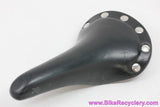 San Marco Regal Titanio Saddle: 1994 Original! -Black Textured Smooth Leather - Ti Rails & Rivets (Near MINT+)