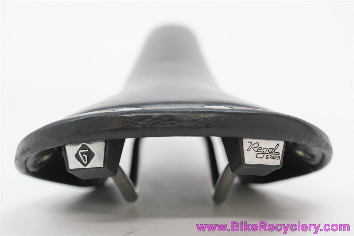 San Marco Regal Titanio Saddle: 1994 Original! -Black Textured Smooth Leather - Ti Rails & Rivets (Near MINT+)